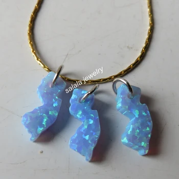 50pcs/ LotOP06 Light Blue NJ Pendant 5.6x13mm NJ Opal Charms 925 Sterling Silver New Jersey NJ Fire Opal Pendant without Chain
50pcs/ LotOP06 Light Blue NJ Pendant 5.6x13mm NJ Opal Charms 925 Sterling Silver New Jersey NJ Fire Opal Pendant without Chain