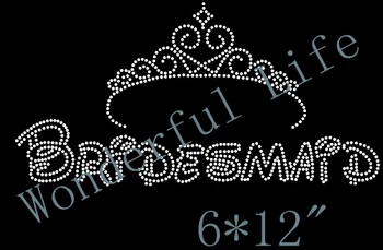 Wonderful life free shipping BRIDESMAID Wedding Iron On Transfer in rhinestones motif design
Wonderful life free shipping BRIDESMAID Wedding Iron On Transfer in rhinestones motif design