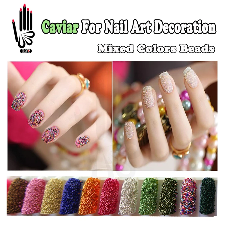 Nail Art 6 Colors/lot Caviar Nails Decoration Mixed 68 Colors Circle Bead 3D Colorful Beads Mate's Nail Polish For Nail Art
Nail Art 6 Colors/lot Caviar Nails Decoration Mixed 68 Colors Circle Bead 3D Colorful Beads Mate's Nail Polish For Nail Art