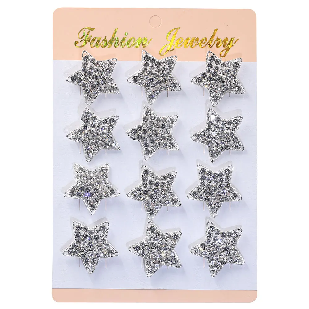 12pcs/lot Rhinestone Star Brooch for Women Silver Color Metal High Quality Wedding Bouquet Accessories Gift Coat Scarf Pins
12pcs/lot Rhinestone Star Brooch for Women Silver Color Metal High Quality Wedding Bouquet Accessories Gift Coat Scarf Pins