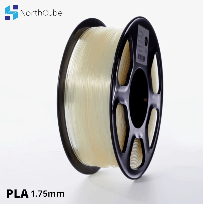 

NORTHCUBE 3D Printer PLA Filament 1.75mm for 3D Printers, 1kg(2.2lbs) +/- 0.02mm Transparent Color