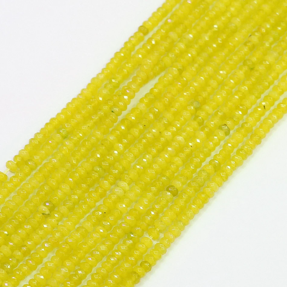 Lemon yellow natural jades stone chalcedony faceted abacus rondelle 2*4mm wholesale price women diy loose beads 15inch B580
Lemon yellow natural jades stone chalcedony faceted abacus rondelle 2*4mm wholesale price women diy loose beads 15inch B580