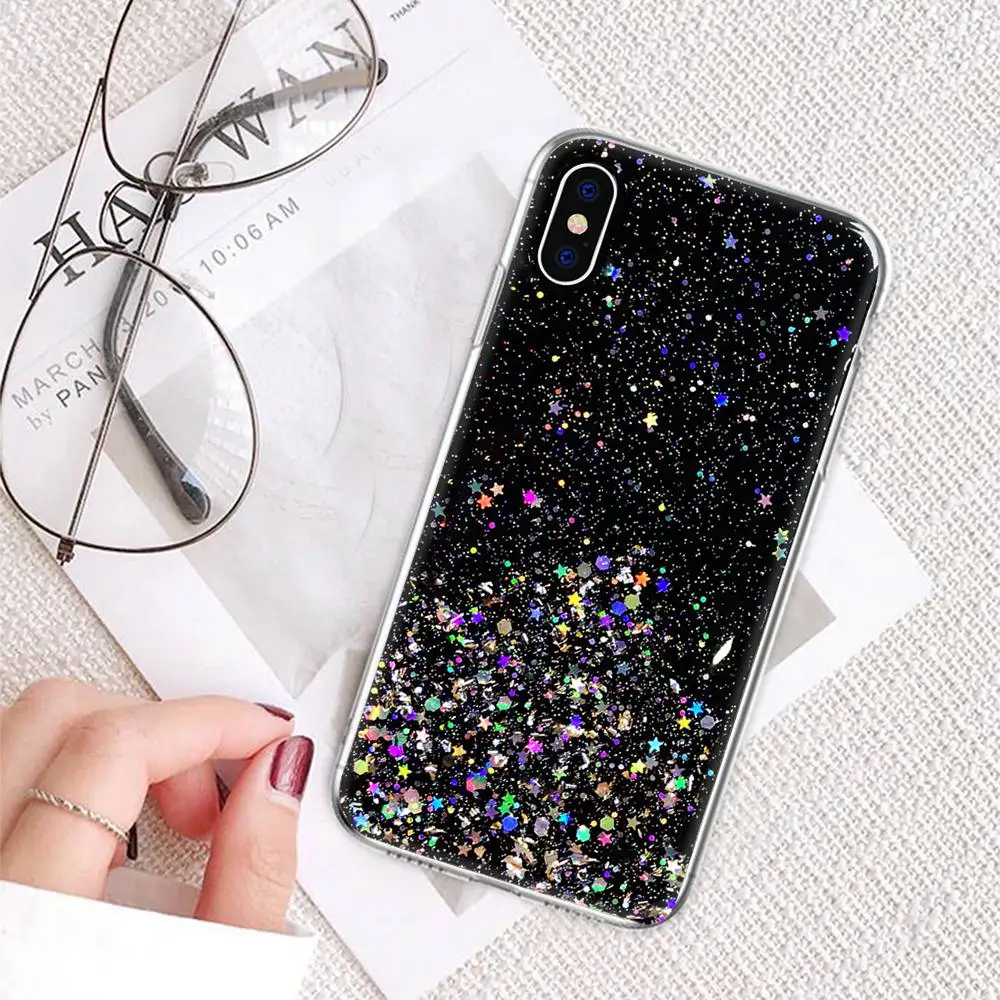 Luxury Silver Foil Sequins Glitter Clear Soft TPU Cover For iPhone X 8 7 6 6s Plus Silicon Phone Case For iPhone XR XS Max Cover
Luxury Silver Foil Sequins Glitter Clear Soft TPU Cover For iPhone X 8 7 6 6s Plus Silicon Phone Case For iPhone XR XS Max Cover
