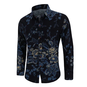 2019 Autumn New Fashion Flower Printed Long Sleeve Shirts Men Camisa Male Slim Fit Floral shirts vintage Linen Casual Mens Shirt
2019 Autumn New Fashion Flower Printed Long Sleeve Shirts Men Camisa Male Slim Fit Floral shirts vintage Linen Casual Mens Shirt