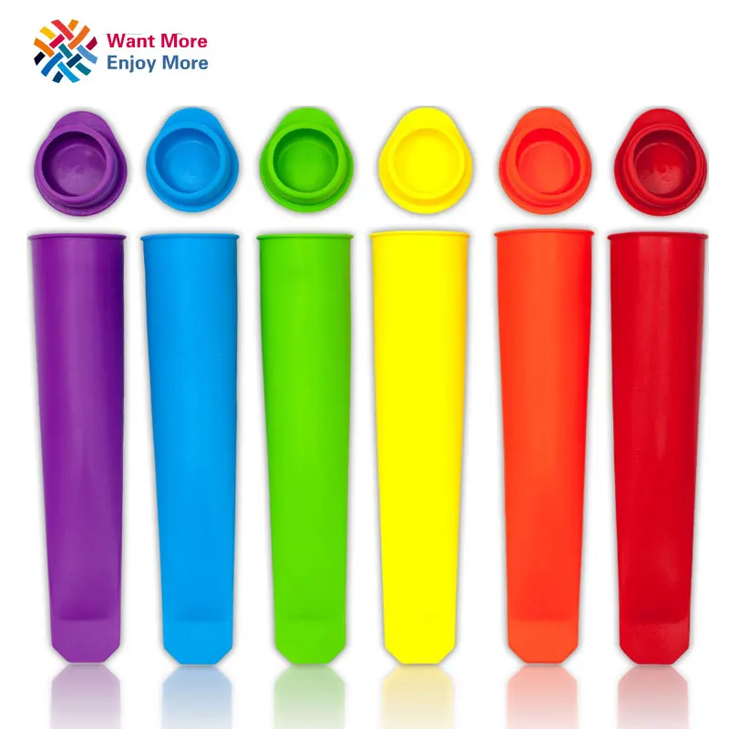 6 pieces food grade Silicone Ice Pop Mold Popsicle maker Frozen tray DIY Ice Cream Tools Jelly Lolly mould For Popsicles
6 pieces food grade Silicone Ice Pop Mold Popsicle maker Frozen tray DIY Ice Cream Tools Jelly Lolly mould For Popsicles