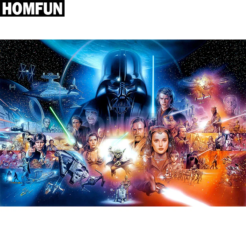 HOMFUN Full Square/Round Drill 5D DIY Diamond Painting "star wars" 3D Embroidery Cross Stitch 5D Home Decor Gift A00142
HOMFUN Full Square/Round Drill 5D DIY Diamond Painting "star wars" 3D Embroidery Cross Stitch 5D Home Decor Gift A00142
