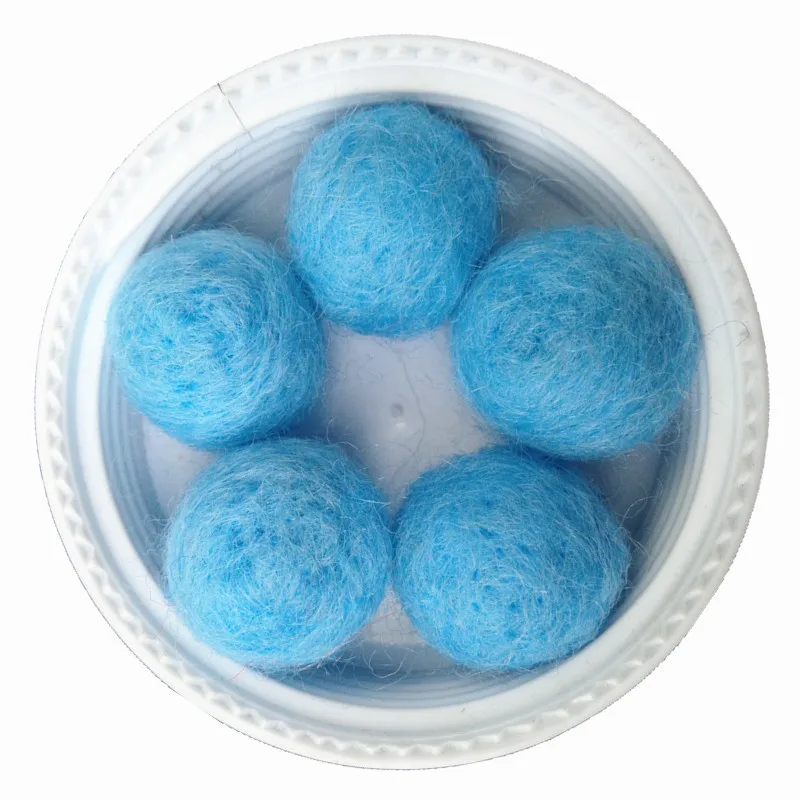 Оптовая продажа небесно-голубые цветные рандомные 200 шт. 20 мм тканые шарики
