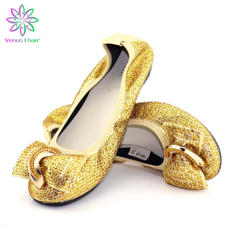 Causal Flat Boat Women Shoes Comfortable PU Leather Good Quality Large Size Gold Color Decorated With Rhinestone African Shoes
Causal Flat Boat Women Shoes Comfortable PU Leather Good Quality Large Size Gold Color Decorated With Rhinestone African Shoes