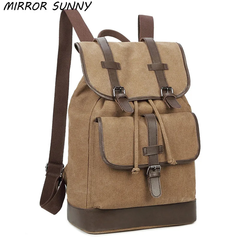2021 New retro Men's backpack solid color laptop bag with large capacity travel canvas bag vintage male backpack MSB-0029
2021 New retro Men's backpack solid color laptop bag with large capacity travel canvas bag vintage male backpack MSB-0029