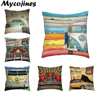 Vintage Colorful Car Scenic Cushion Cover Image Striped 45*45Cm Square Famous Building Decor Outdoor Rock Chair Throw Pillowcase
Vintage Colorful Car Scenic Cushion Cover Image Striped 45*45Cm Square Famous Building Decor Outdoor Rock Chair Throw Pillowcase
