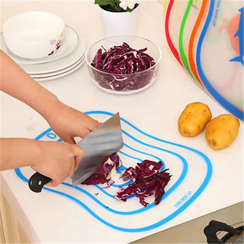 1 Flexible Kitchen Plastic Chopping Block Cutting Board Breadboard Non-slip Frosted Antibacteria Cutting Block Board Mat
1 Flexible Kitchen Plastic Chopping Block Cutting Board Breadboard Non-slip Frosted Antibacteria Cutting Block Board Mat