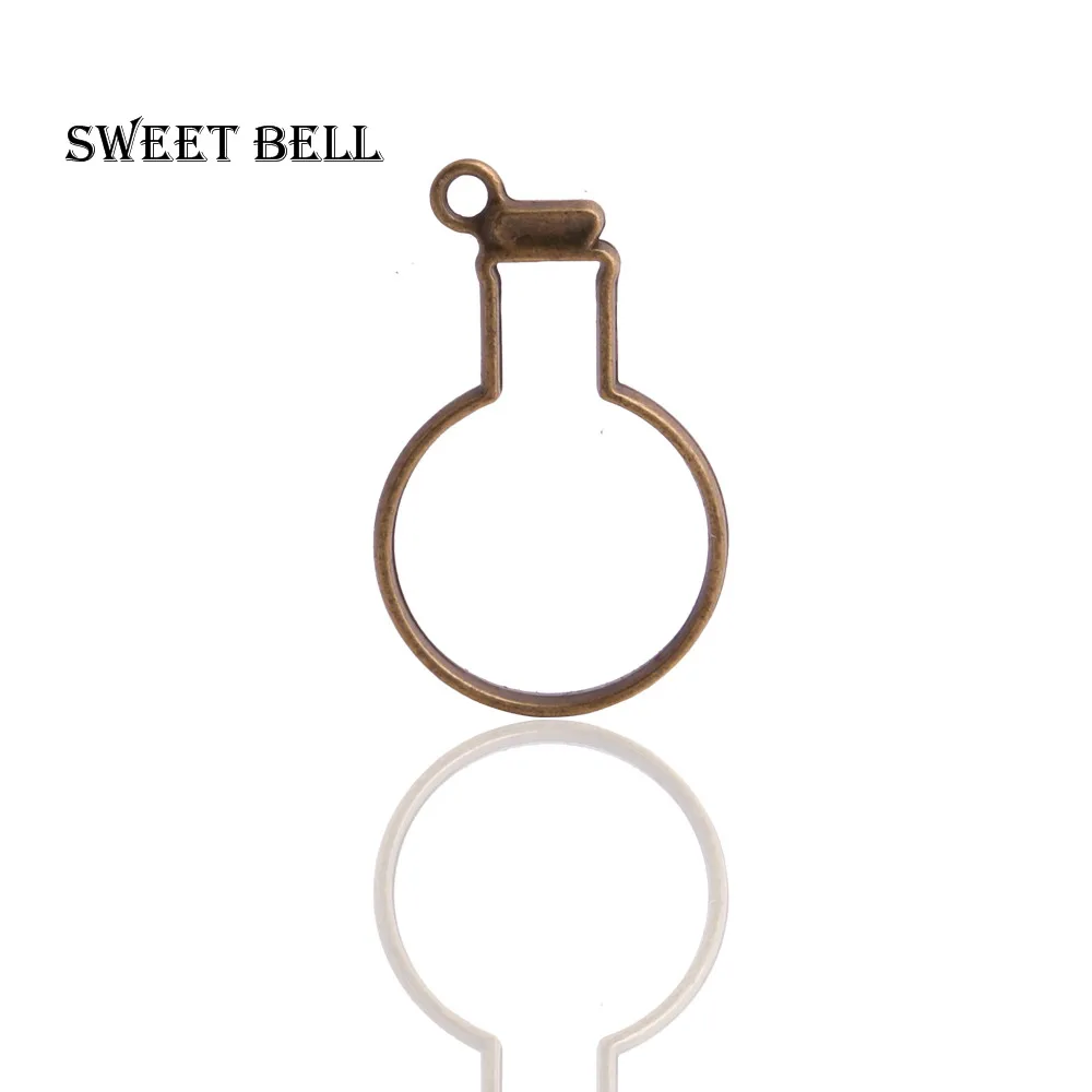 Sweet Bell 20pcs 26*41mm Antique bronze Alloy Hollow round bottle Charm Pendant Jewelry Making Pendant DIY Handmade Craft 12A12
Sweet Bell 20pcs 26*41mm Antique bronze Alloy Hollow round bottle Charm Pendant Jewelry Making Pendant DIY Handmade Craft 12A12