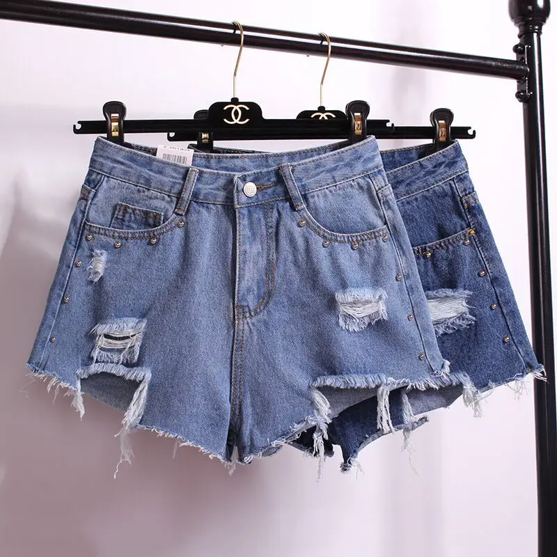 2017Summer Sexy Women's Irregular High Waisted Shorts Fashion Holes Rivets Slim Fit Denim Spring Basic Jeans Shorts High Quality
2017Summer Sexy Women's Irregular High Waisted Shorts Fashion Holes Rivets Slim Fit Denim Spring Basic Jeans Shorts High Quality