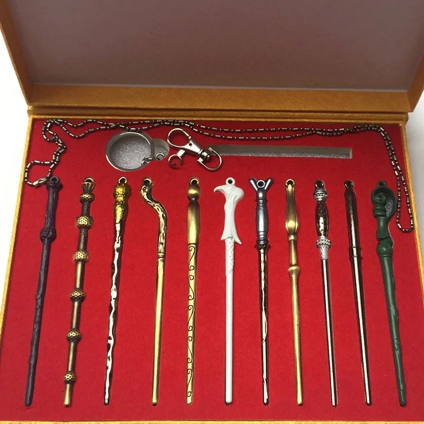 15Pcs/set Harry Potter Hermione Dumbledore Voldemort Magic Wand with Box Halloween Harri Potter Kid Hogwarts Magic Wand Gift
15Pcs/set Harry Potter Hermione Dumbledore Voldemort Magic Wand with Box Halloween Harri Potter Kid Hogwarts Magic Wand Gift