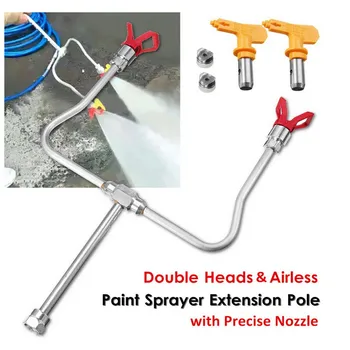 7 Pieces Of Flying Wand Sprayer Double Nozzle Spray Gun Accessories Wagner rod structure Airless Paint Spray Gun Extension Pole
7 Pieces Of Flying Wand Sprayer Double Nozzle Spray Gun Accessories Wagner rod structure Airless Paint Spray Gun Extension Pole