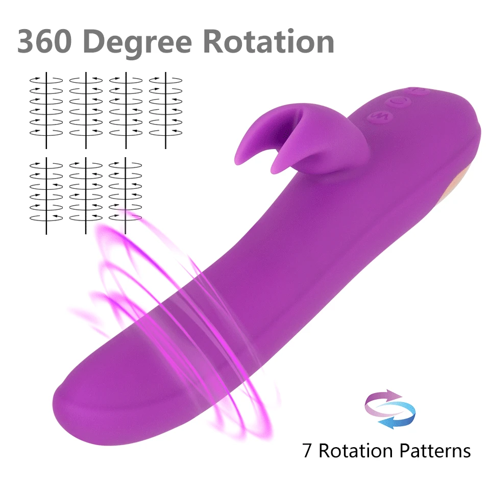 Sextoy Rotating Dildo Vibrator Heating Rabbit Vibrator G Spot Clitoris Stimulator Sex Machine Adult Sex Toys for Woman