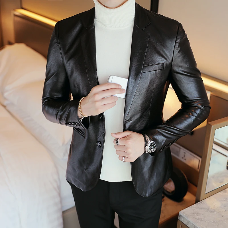 2018 Hot New Autumn and Winter Fashion Casual Men's Leather Jacket Slim Korean Version of The Tide Men's Leather Suit S-3XL
2018 Hot New Autumn and Winter Fashion Casual Men's Leather Jacket Slim Korean Version of The Tide Men's Leather Suit S-3XL