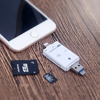 Three-in-one for iphone OTG card reader Multi-function otg TF card camera SD card Reader
Three-in-one for iphone OTG card reader Multi-function otg TF card camera SD card Reader