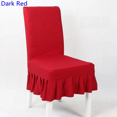 Dark Red colour lycra chair cover with skirt all around the chair half style spandex chair cover wedding party home decoration
Dark Red colour lycra chair cover with skirt all around the chair half style spandex chair cover wedding party home decoration