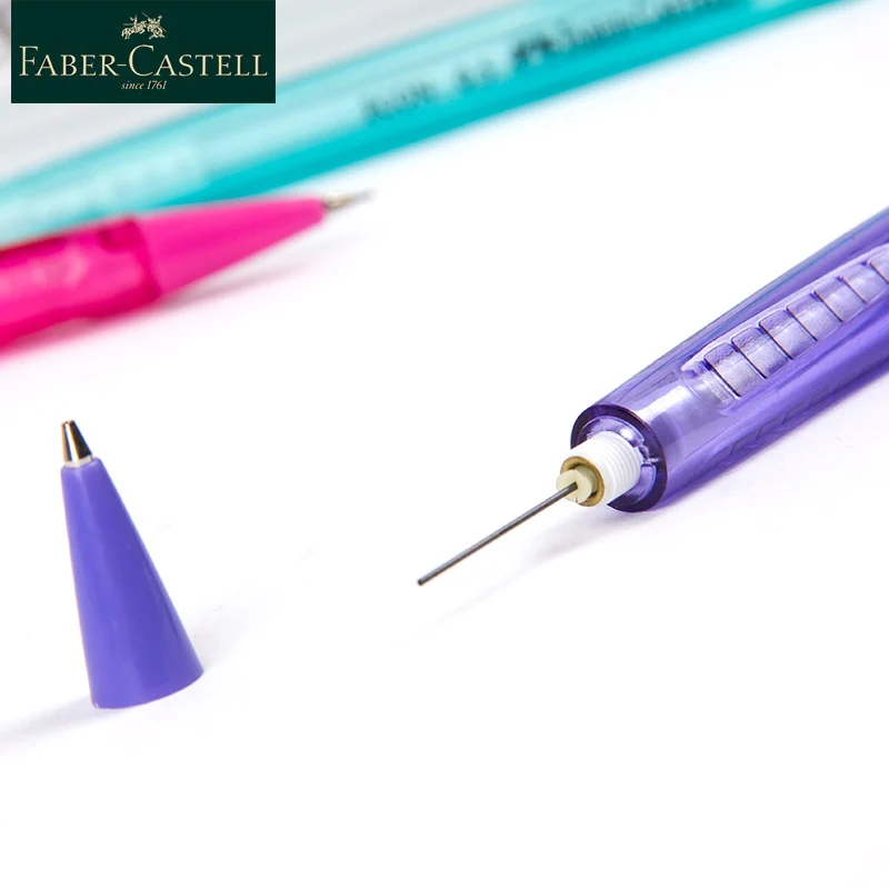 Faber-Castell Mechanical Pencil 0.5MM Lead Core 1Piece Traingle Pen Anti-slip Design Cute For School Supplies With 4Color | Канцтовары