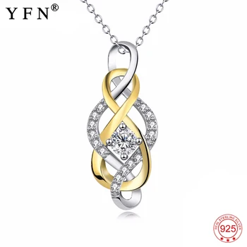 Genuine 925 Sterling Silver Necklace Cross Infinity Love Crystal CZ Knot Pendants Necklaces Fashion Jewelry Gift Women PYX0008
Genuine 925 Sterling Silver Necklace Cross Infinity Love Crystal CZ Knot Pendants Necklaces Fashion Jewelry Gift Women PYX0008