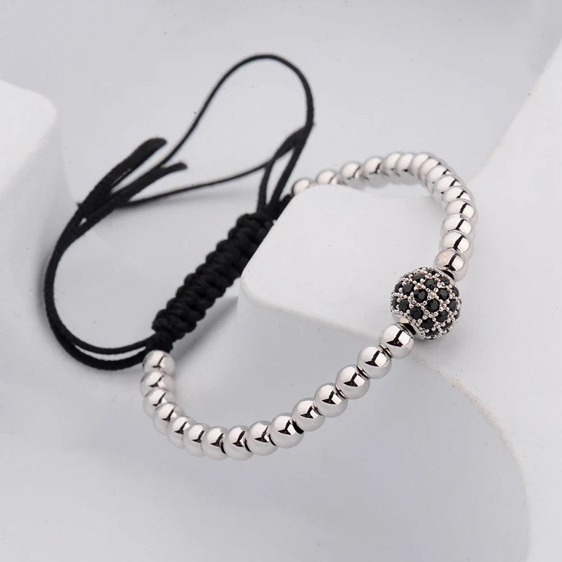 Fashion Jewelry Beaded Bracelet CZ Zircon Pave Bead Rope Braided Men Women Gold Beaded Classic Luxury Extended Bracelets AB1000
Fashion Jewelry Beaded Bracelet CZ Zircon Pave Bead Rope Braided Men Women Gold Beaded Classic Luxury Extended Bracelets AB1000