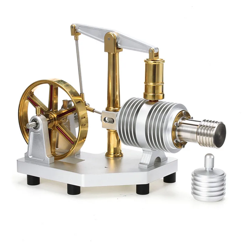 

Hot Air Stirling Engine Model Alloy Educational Science Discovery Operational Toys Student Experiment Gift For Children Adult