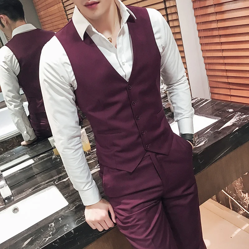 2019 New Men's Fashion Boutique Solid Color Formal Business Suit Vest / High-end Brand Groom Wedding Dress Mens Formal Suit Vest
2019 New Men's Fashion Boutique Solid Color Formal Business Suit Vest / High-end Brand Groom Wedding Dress Mens Formal Suit Vest