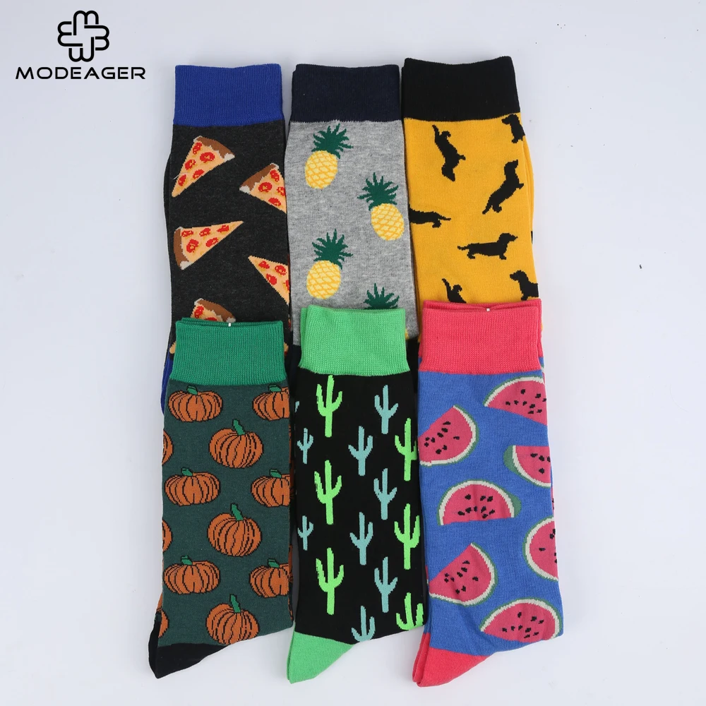 Modeager New Novelty Men Socks Colorful Food Fruit Pizza Cactus Pineapple 75% Cotton Harajuku Cool Skate High Socks for men
Modeager New Novelty Men Socks Colorful Food Fruit Pizza Cactus Pineapple 75% Cotton Harajuku Cool Skate High Socks for men