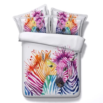 Bright Color Zebra Animal 3D Printed Comforter Bedding Twin Full Queen Super Cal King Size Bed Sheets Duvet Cover Set Adult Home
Bright Color Zebra Animal 3D Printed Comforter Bedding Twin Full Queen Super Cal King Size Bed Sheets Duvet Cover Set Adult Home