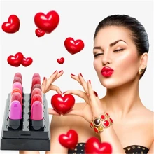 Tahan Lama Lip Gloss Peel Off Lipstik Matte Tahan Air Warna Make Up Kosmetik Bibir 12 Pcs/set(China)
