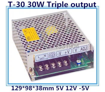 LED triple output switching power supply T-30 30W AC input, output voltage DC 5V 12V -5V transformer
LED triple output switching power supply T-30 30W AC input, output voltage DC 5V 12V -5V transformer