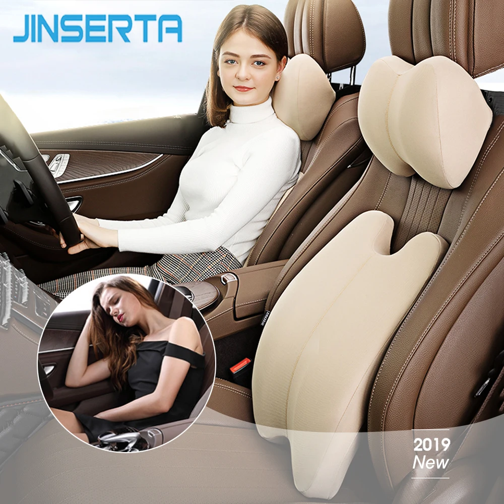 JINSERTA Car Headrest Travel Neck Pillow Seat Cushions Back Support Lumbar Pillow for Children Adult Car Styling Accessories
JINSERTA Car Headrest Travel Neck Pillow Seat Cushions Back Support Lumbar Pillow for Children Adult Car Styling Accessories