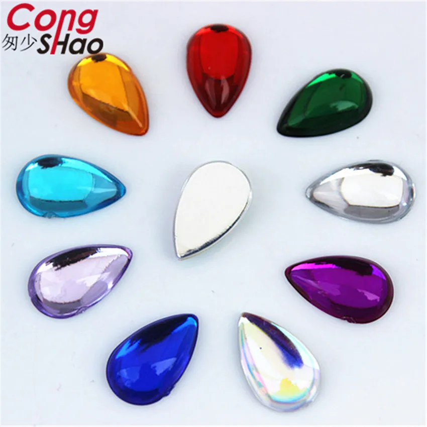 Cong Shao 100Pcs 8*13mm Colorful Drop Smooth surface flatback Acrylic Rhinestone trim stones and crystals costume Button ZZ232
Cong Shao 100Pcs 8*13mm Colorful Drop Smooth surface flatback Acrylic Rhinestone trim stones and crystals costume Button ZZ232