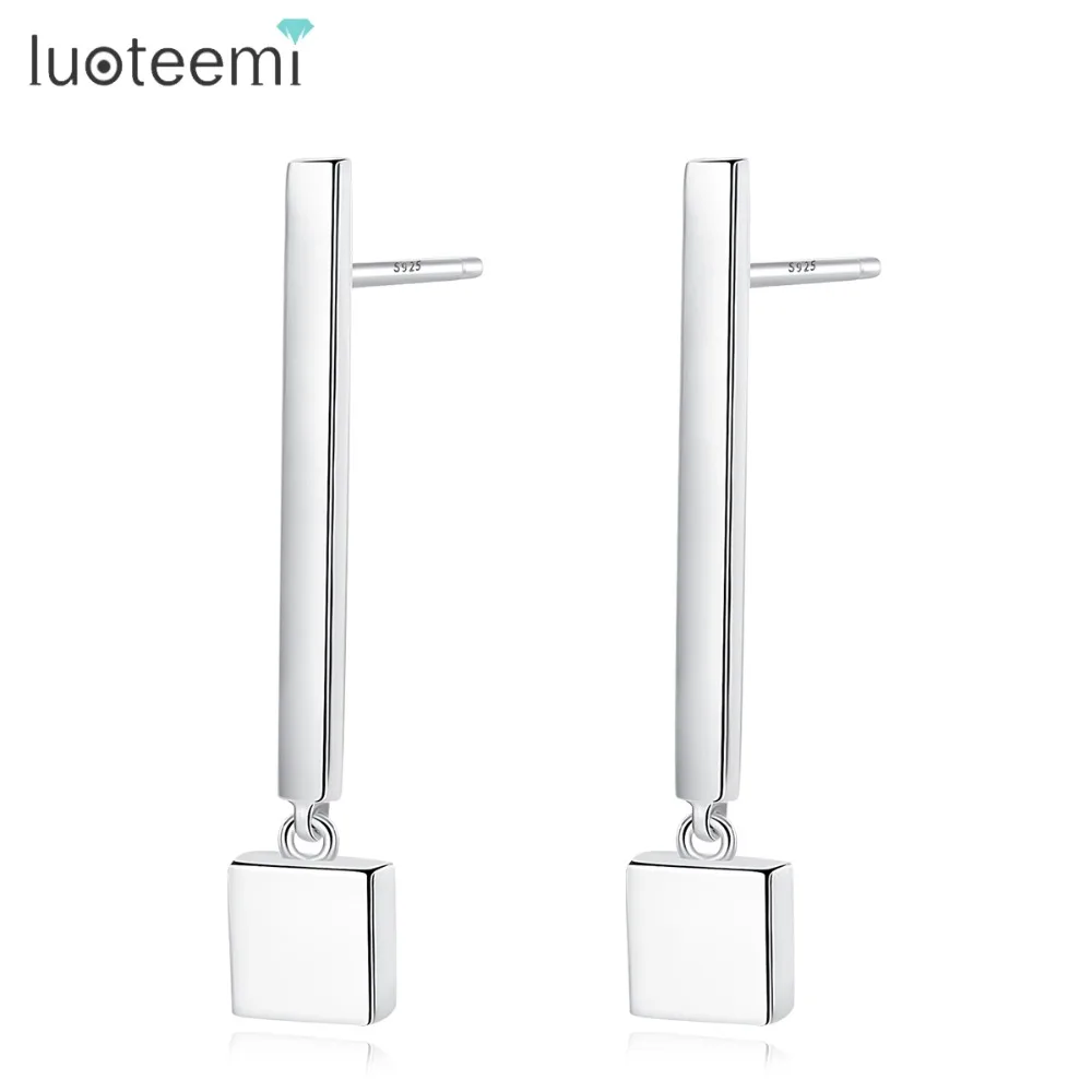 LUOTEEMI Brand 2018 Trendy Authentic 925 Sterling Silver Drop Earring For Women Glittering Long Dangle Earrings Fine Jewellery
LUOTEEMI Brand 2018 Trendy Authentic 925 Sterling Silver Drop Earring For Women Glittering Long Dangle Earrings Fine Jewellery