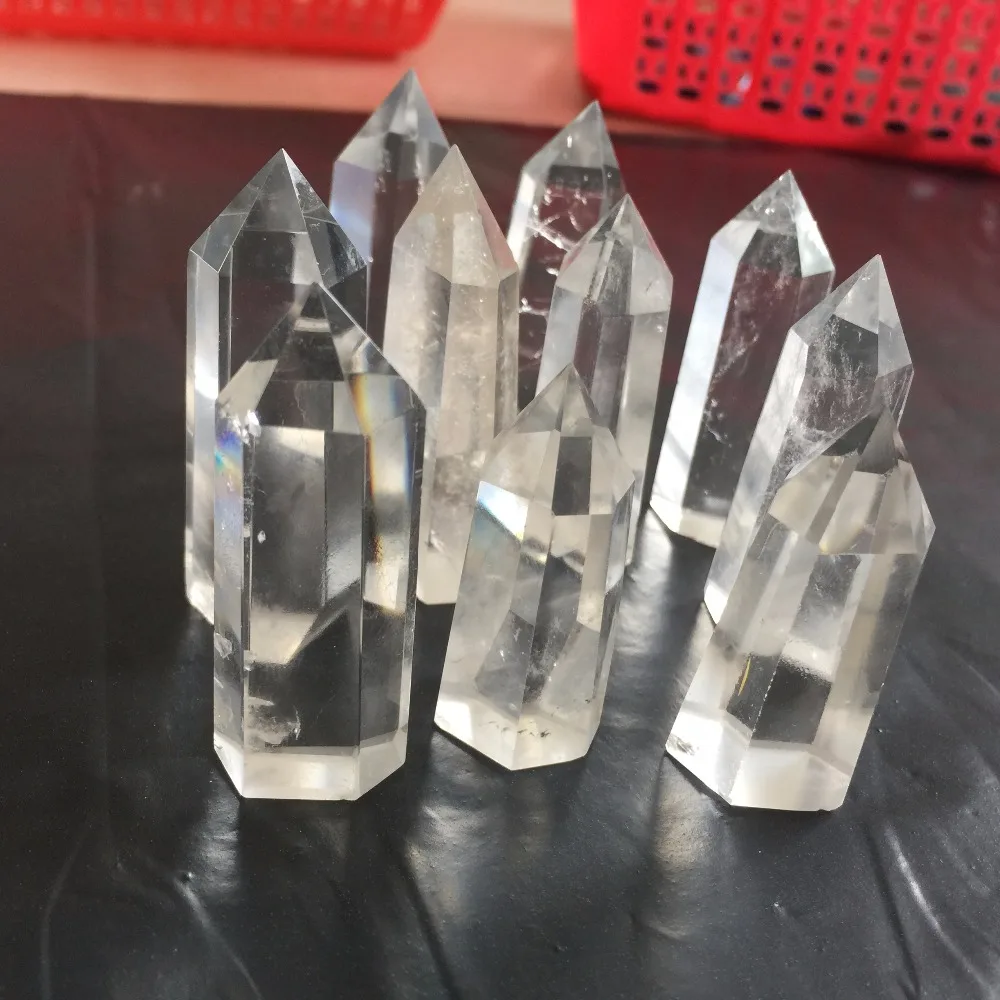 10pcs Natural Transparent Quartz Crystal Healing Wand High Quality Polished Quartz Crystals feng shui product
10pcs Natural Transparent Quartz Crystal Healing Wand High Quality Polished Quartz Crystals feng shui product