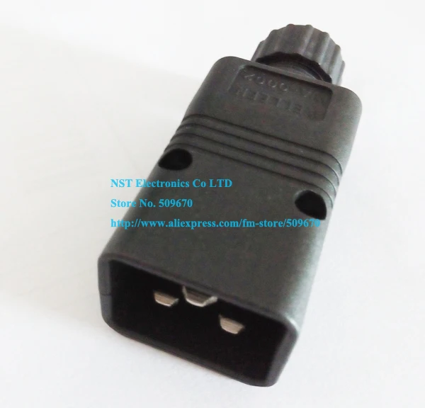 IEC 320 C20 16A/250V PDU UPS Connector, IEC 320 C20 Rewirable Plug/Free Shipping/1PCS
IEC 320 C20 16A/250V PDU UPS Connector, IEC 320 C20 Rewirable Plug/Free Shipping/1PCS