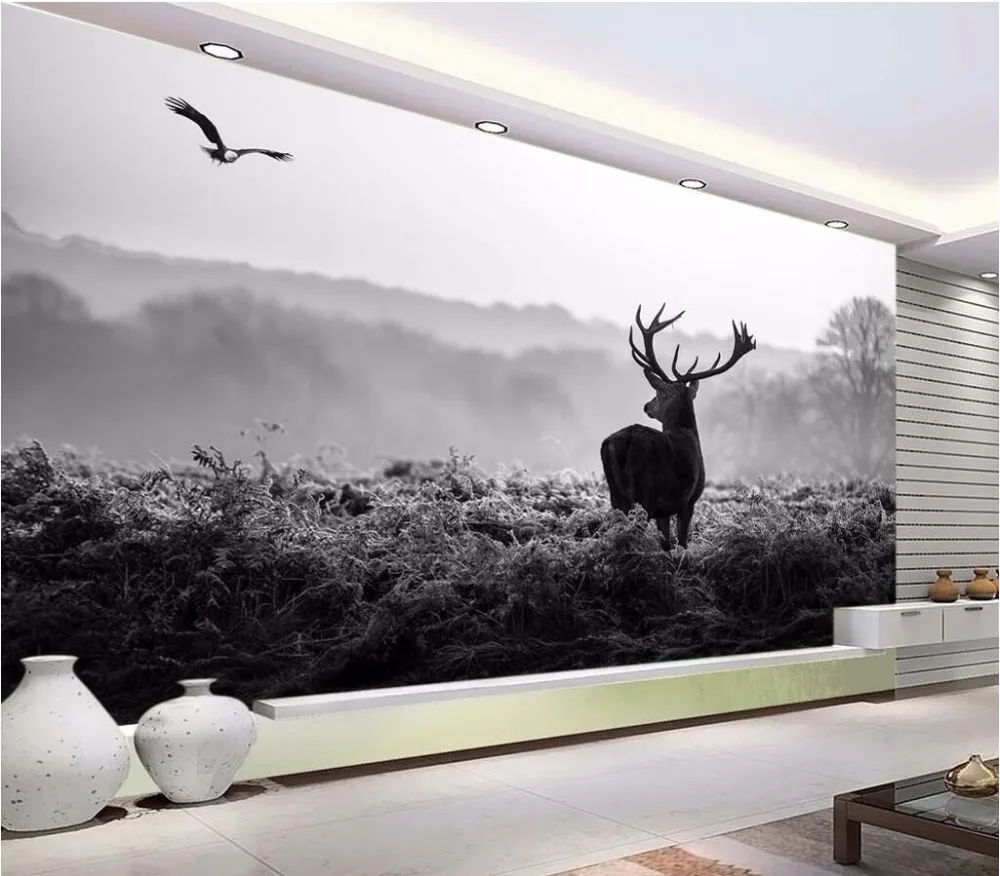 3d wallpaper custom photo Silent forest morning fog elk black and white scenery painting 3d wall murals wallpaper for walls 3 d
3d wallpaper custom photo Silent forest morning fog elk black and white scenery painting 3d wall murals wallpaper for walls 3 d