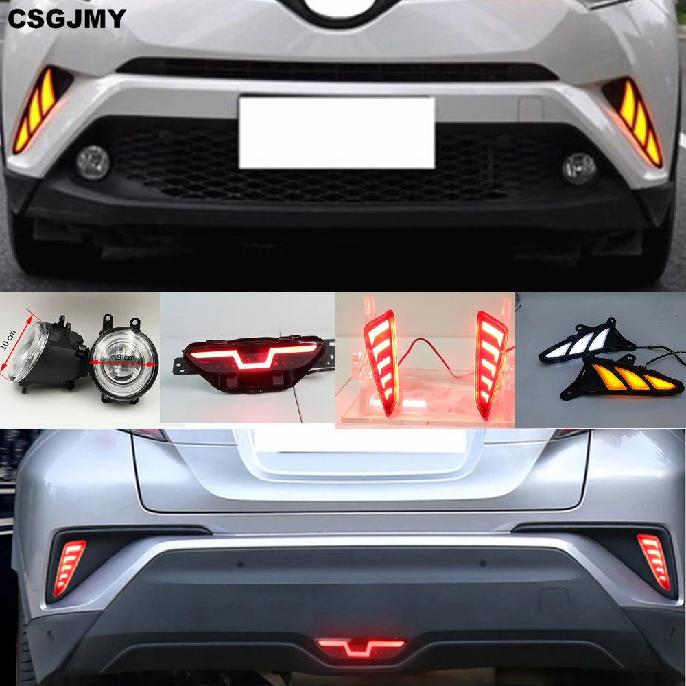 CSGJMY 1Set LED Daytime Running Turn Signal Light DRL Fog Lamp Brake light Driving Light For Toyota CHR C-HR 2016 2017 2018 2019
CSGJMY 1Set LED Daytime Running Turn Signal Light DRL Fog Lamp Brake light Driving Light For Toyota CHR C-HR 2016 2017 2018 2019