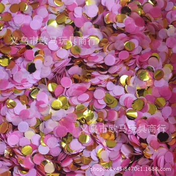 1KG 1CM circular color paper chips confetti balloon sequins paper confetti 
1KG 1CM circular color paper chips confetti balloon sequins paper confetti