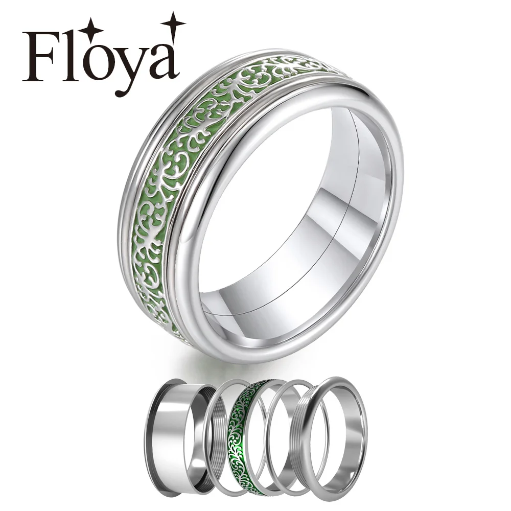 Floya 8mm Width Rings Green Enamel Arctic Symphony Interchangeable Inner Band Femme Stainless Steel Ring Argent Lovers
Floya 8mm Width Rings Green Enamel Arctic Symphony Interchangeable Inner Band Femme Stainless Steel Ring Argent Lovers