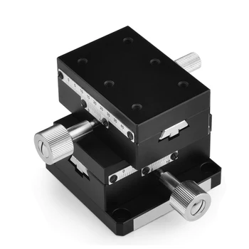 X Axis dovetail guide type manual displacement platform Gear drive knob adjustment slide LWX4040
X Axis dovetail guide type manual displacement platform Gear drive knob adjustment slide LWX4040