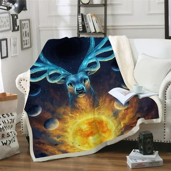 BeddingOutlet Celestial Space Deer Printed Velvet Plush Throw Blanket Bedspread for Kids Girls Sherpa Blanket Couch Quilt Cover 
BeddingOutlet Celestial Space Deer Printed Velvet Plush Throw Blanket Bedspread for Kids Girls Sherpa Blanket Couch Quilt Cover