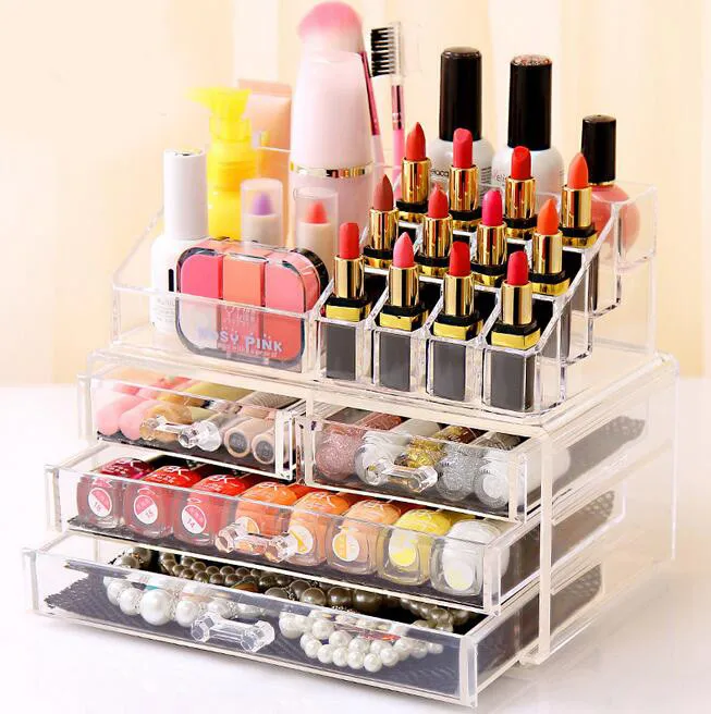 1pc Acrylic 3 Layer 4 Drawer Makeup Organizer Storage Box For Cosmetic Jewelry Display Rangement Maquill Color Clear
1pc Acrylic 3 Layer 4 Drawer Makeup Organizer Storage Box For Cosmetic Jewelry Display Rangement Maquill Color Clear