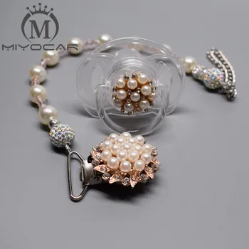 MIYOCAR Beautiful Princess pearl pacifier chain /pacifier clips/Dummy clip/Teethers clip /pacifier holde
MIYOCAR Beautiful Princess pearl pacifier chain /pacifier clips/Dummy clip/Teethers clip /pacifier holde