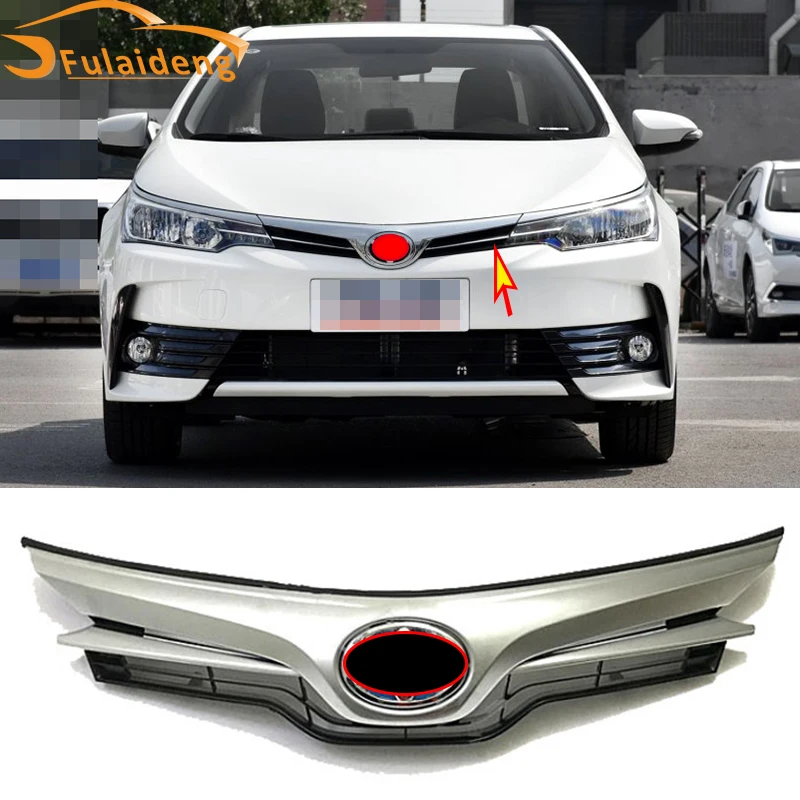 For Toyota Corolla 2017 ABS Chrome Front Bumper Grille Grill Replacement Car Styling Accessories
For Toyota Corolla 2017 ABS Chrome Front Bumper Grille Grill Replacement Car Styling Accessories