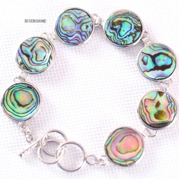 Free Shipping Women Jewelry Natural Round Beads Blue New Zealand Abalone Shell Bracelet 7-8.5" 1Pcs H036
Free Shipping Women Jewelry Natural Round Beads Blue New Zealand Abalone Shell Bracelet 7-8.5" 1Pcs H036