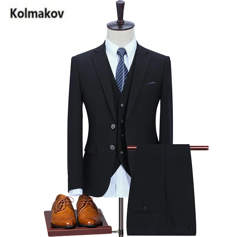 KOLMAKOV 2017 new arrival High quality men's Business casual suits blazer,single breasted slim suit men ,Wedding dress . S-3XL
KOLMAKOV 2017 new arrival High quality men's Business casual suits blazer,single breasted slim suit men ,Wedding dress . S-3XL