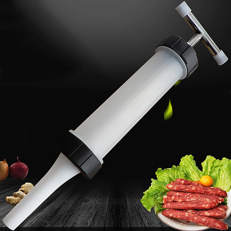 Manual Sausage Maker Syringe Meat Fillers Machine Nozzle Sausage Meat Stuffer Sausage Filler Machines Funnel Kitchen
Manual Sausage Maker Syringe Meat Fillers Machine Nozzle Sausage Meat Stuffer Sausage Filler Machines Funnel Kitchen