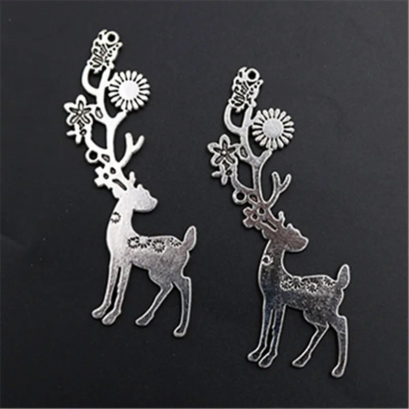WKOUD 2pcs Silver Color sika deer charm alloy pendants vintage necklace bracelet DIY metal jewelry makings A1477
WKOUD 2pcs Silver Color sika deer charm alloy pendants vintage necklace bracelet DIY metal jewelry makings A1477